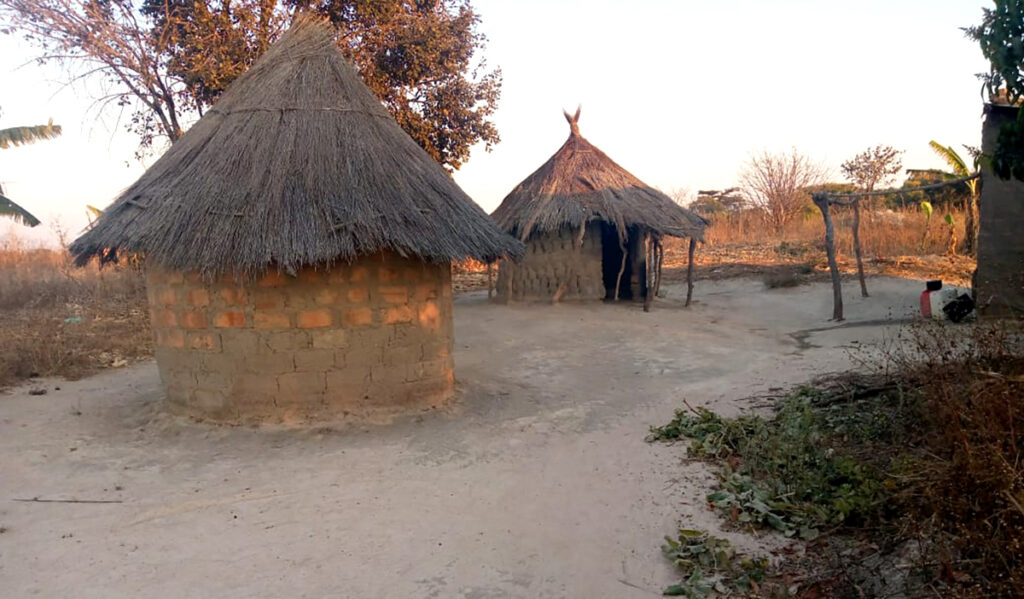 James' family home in Chamuka Zambia